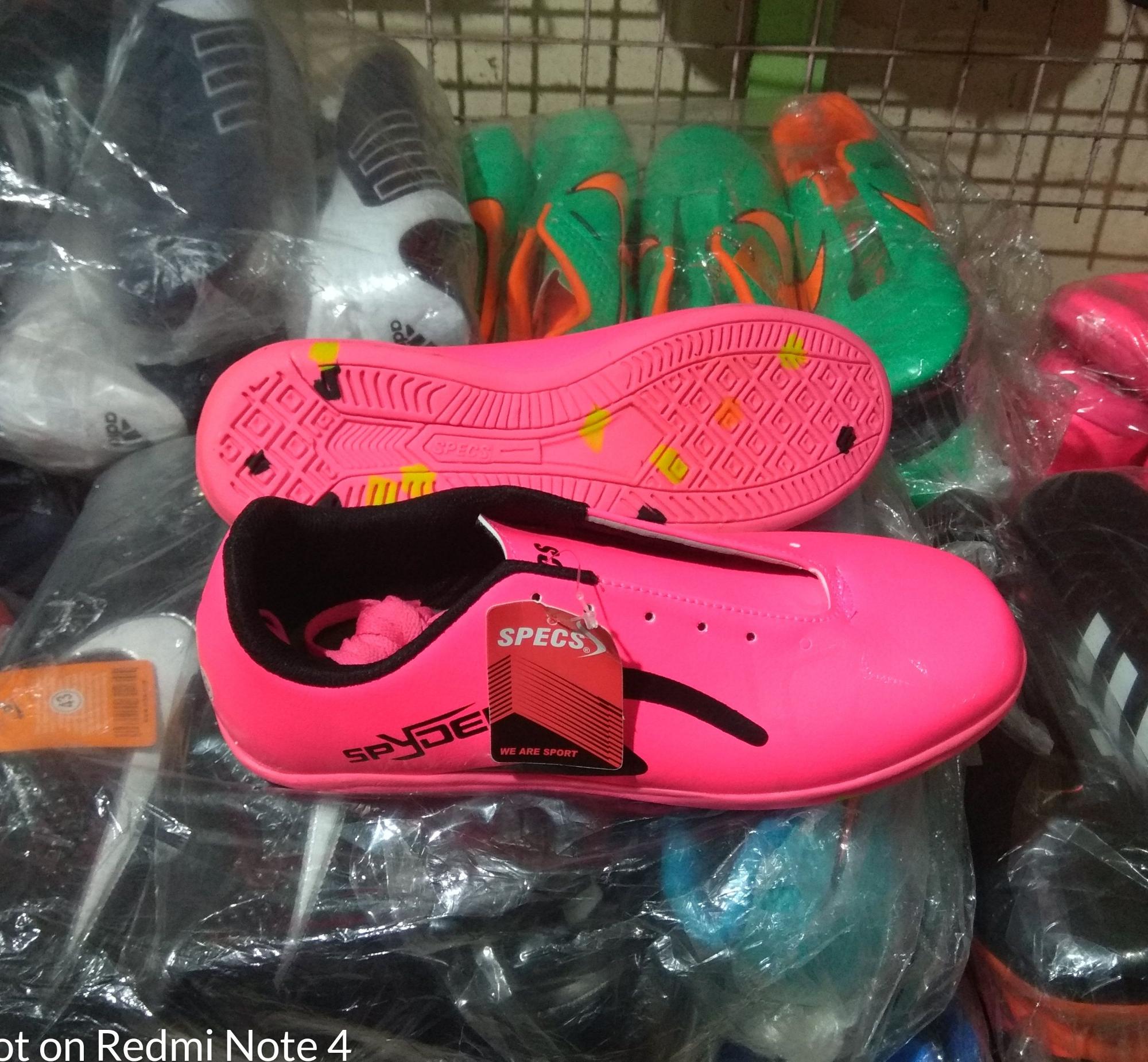 Detail Sepatu Futsal Specs Warna Pink Nomer 24