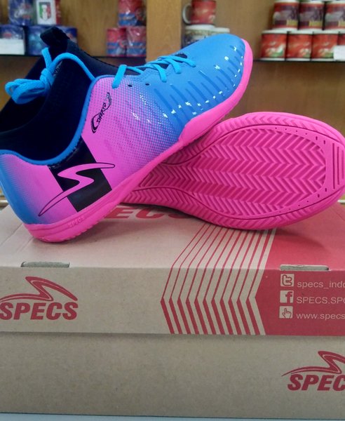 Detail Sepatu Futsal Specs Warna Pink Nomer 36