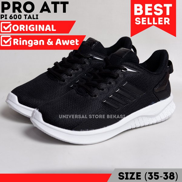 Detail Sepatu Hitam Tali Putih Nomer 27