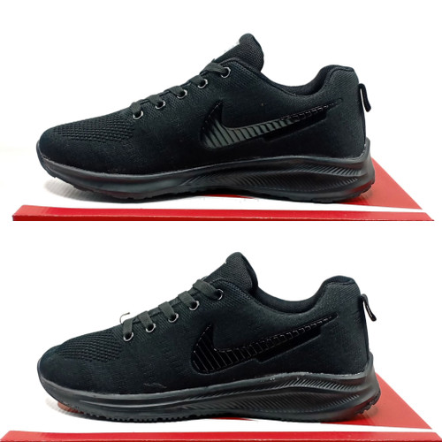 Detail Sepatu Nike Warna Hitam Polos Nomer 52