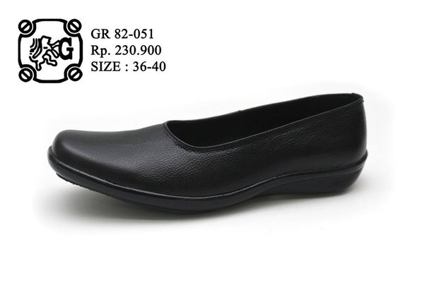 Detail Sepatu Perawat Hitam Nomer 21