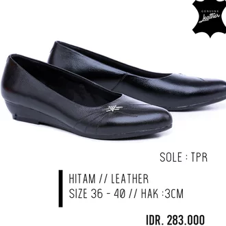 Detail Sepatu Perawat Hitam Nomer 9