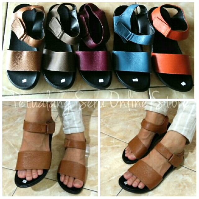 Detail Sepatu Sandal Kulit Wanita Nomer 23