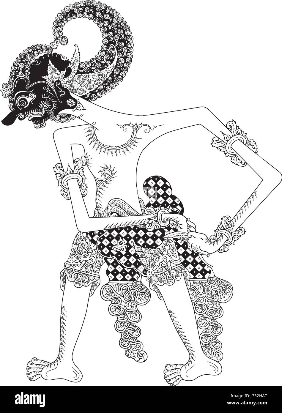 Detail Wallpaper Wayang Hitam Putih Nomer 16