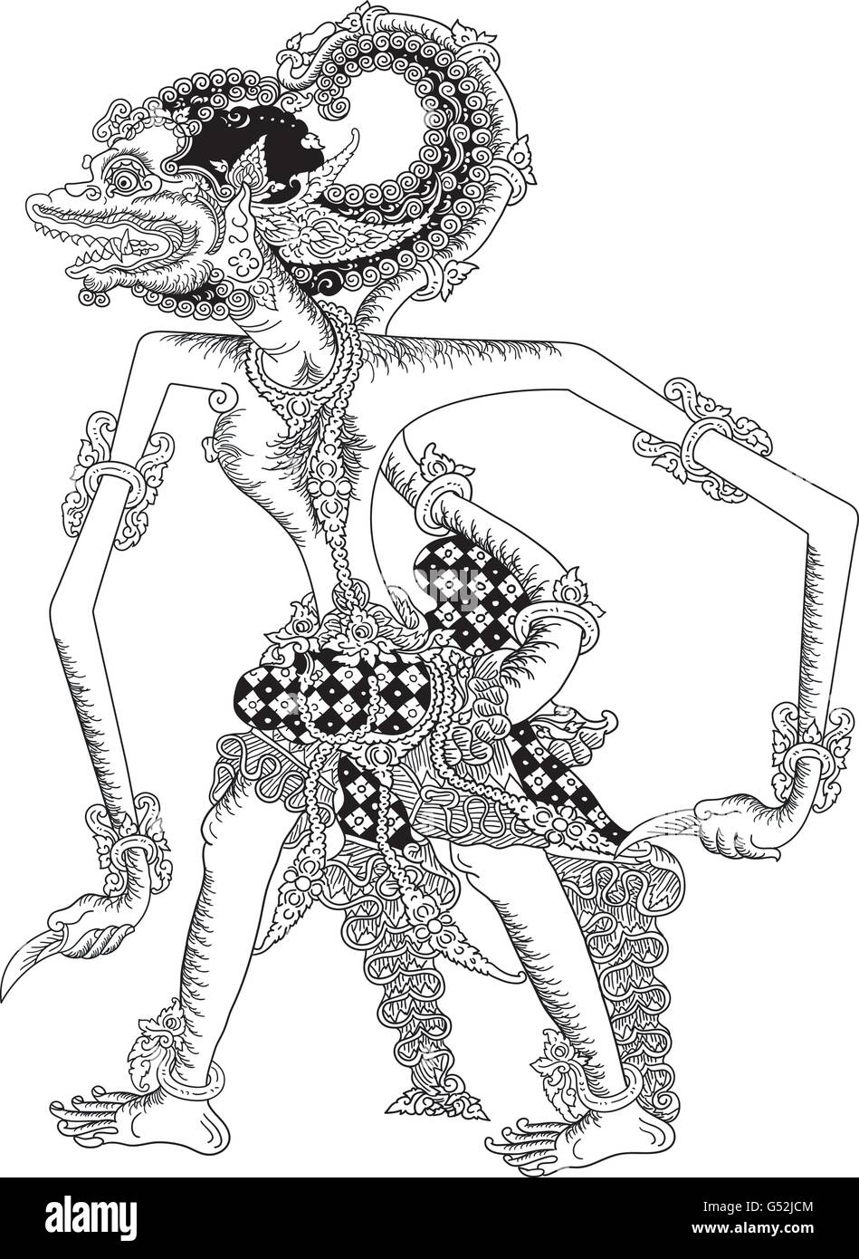 Detail Wallpaper Wayang Hitam Putih Nomer 4