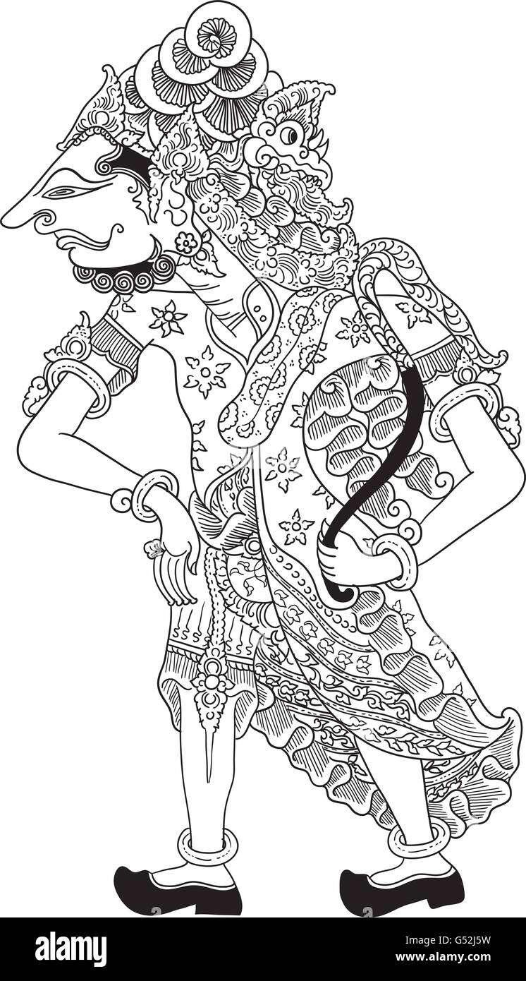 Detail Wallpaper Wayang Hitam Putih Nomer 5