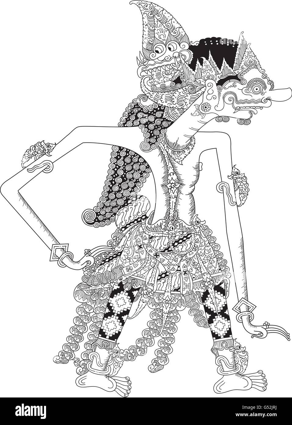 Detail Wallpaper Wayang Hitam Putih Nomer 8