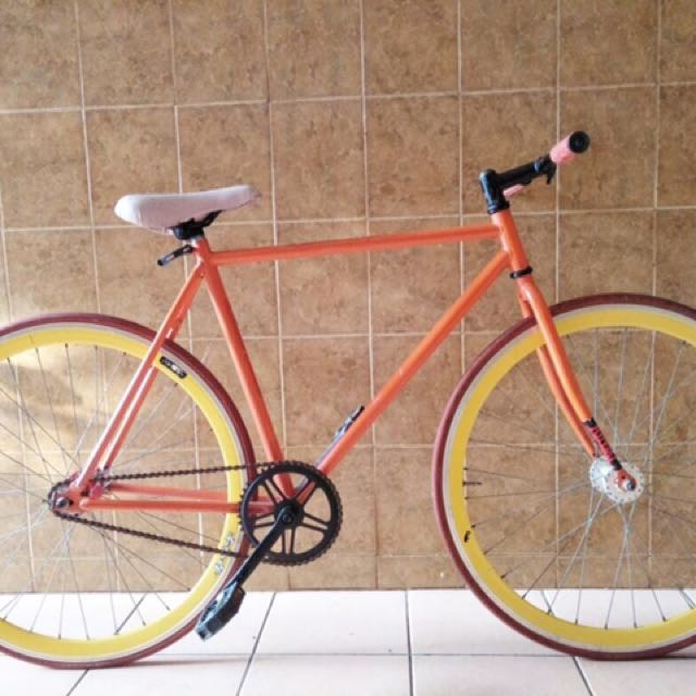 Detail Sepeda Fixie Warna Kuning Nomer 16