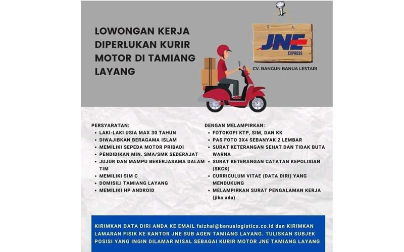 Detail Seragam Kurir Jne Nomer 48