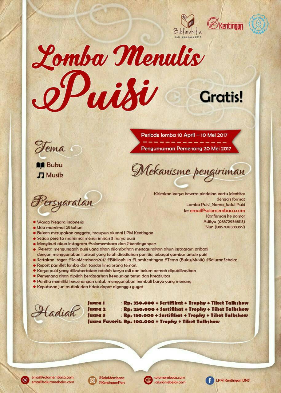 Detail Sertifikat Lomba Puisi Nomer 51