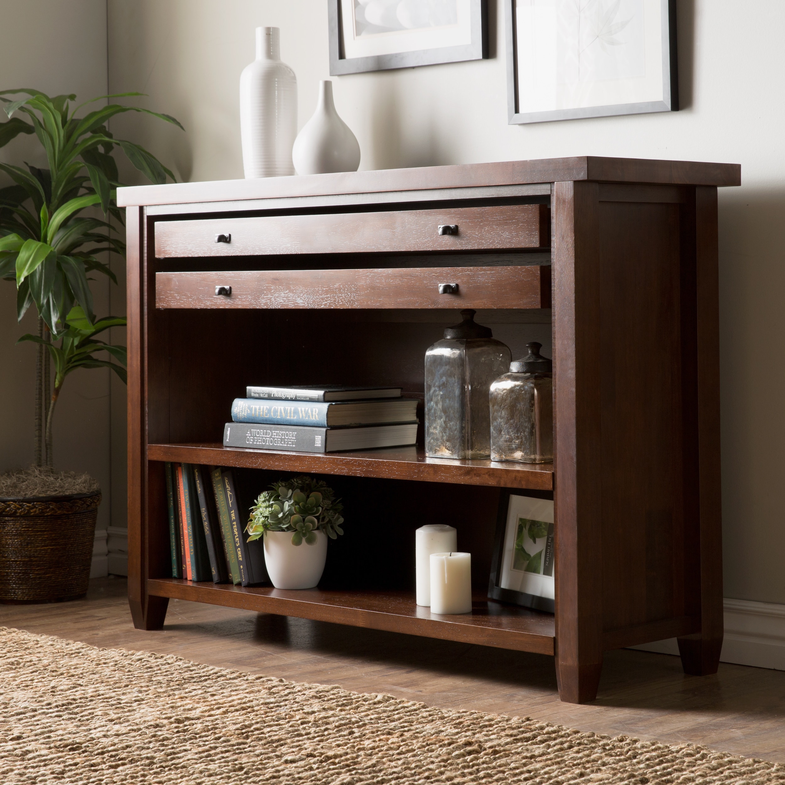 Walnut Cherry Navigator Coffee Table - KibrisPDR