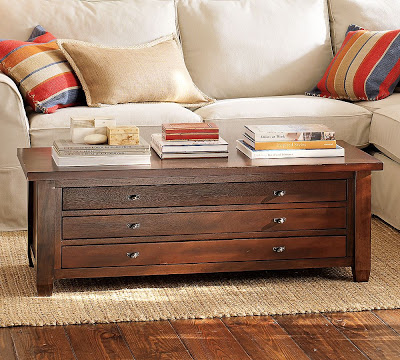 Detail Walnut Cherry Navigator Coffee Table Nomer 16
