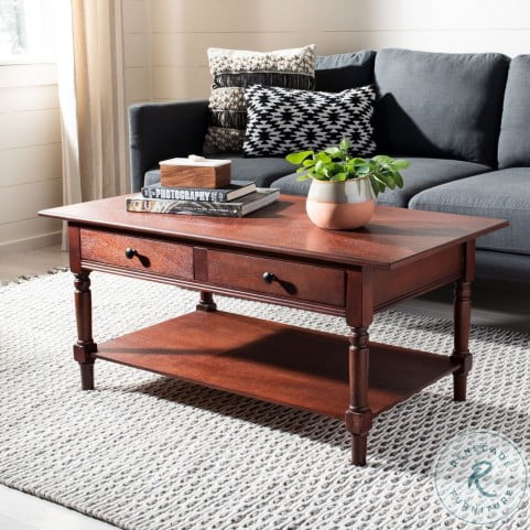 Detail Walnut Cherry Navigator Coffee Table Nomer 42
