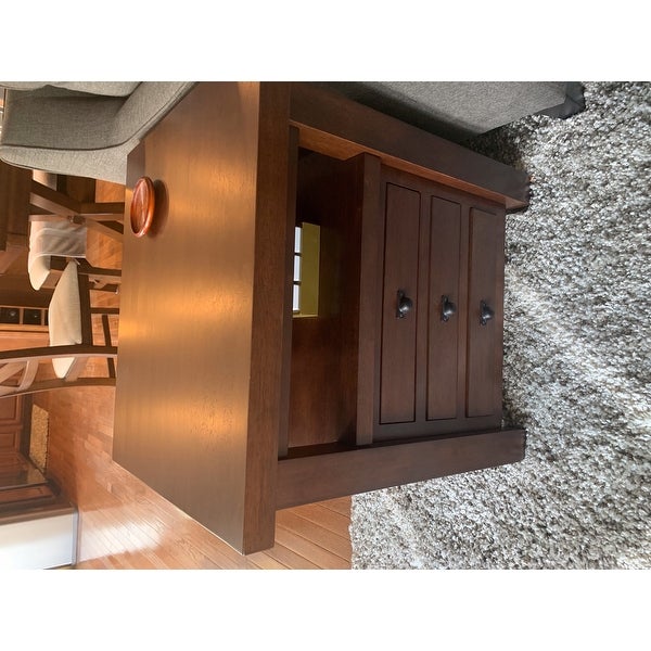Detail Walnut Cherry Navigator Coffee Table Nomer 9