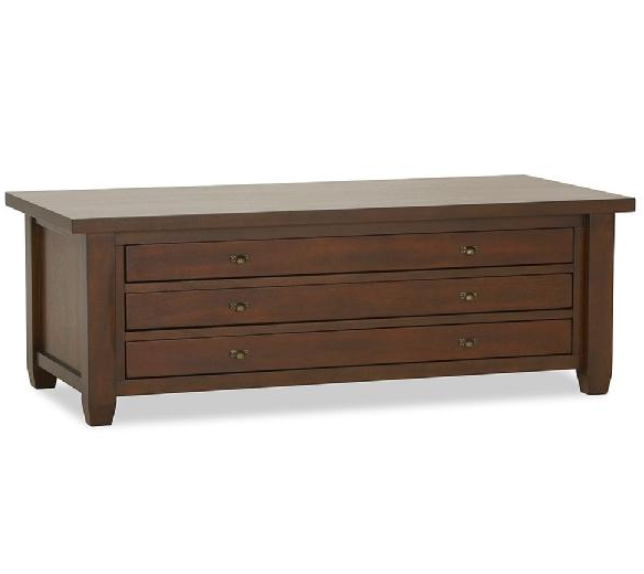 Detail Walnut Cherry Navigator Coffee Table Nomer 10