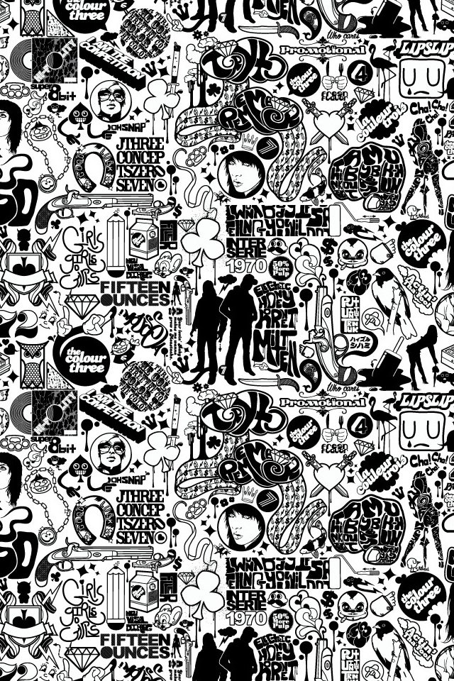 Detail Walpaper Black White Nomer 13