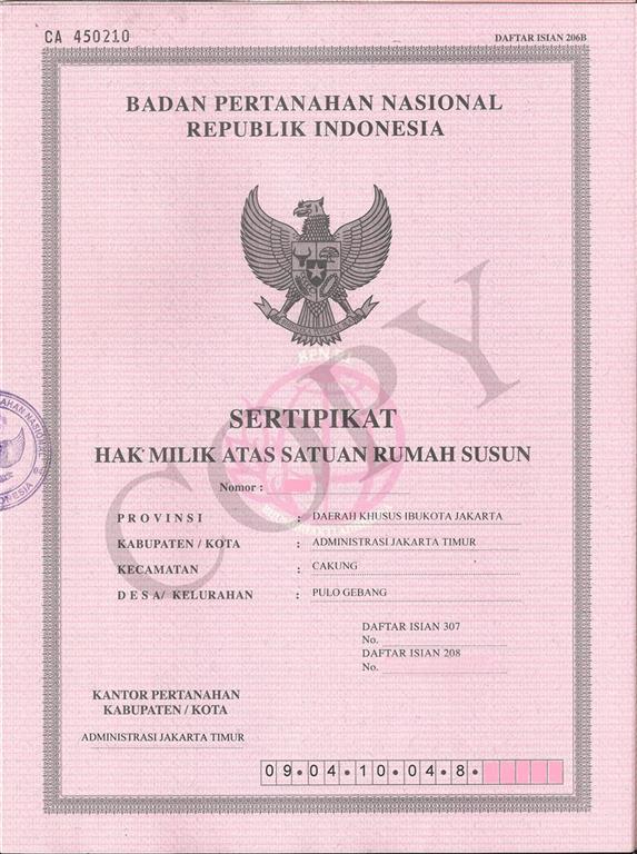 Detail Sertifikat Rumah Dan Tanah Nomer 21