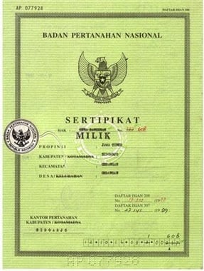 Detail Sertifikat Rumah Dan Tanah Nomer 55
