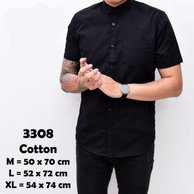 Detail Setelan Kemeja Hitam Pria Nomer 34