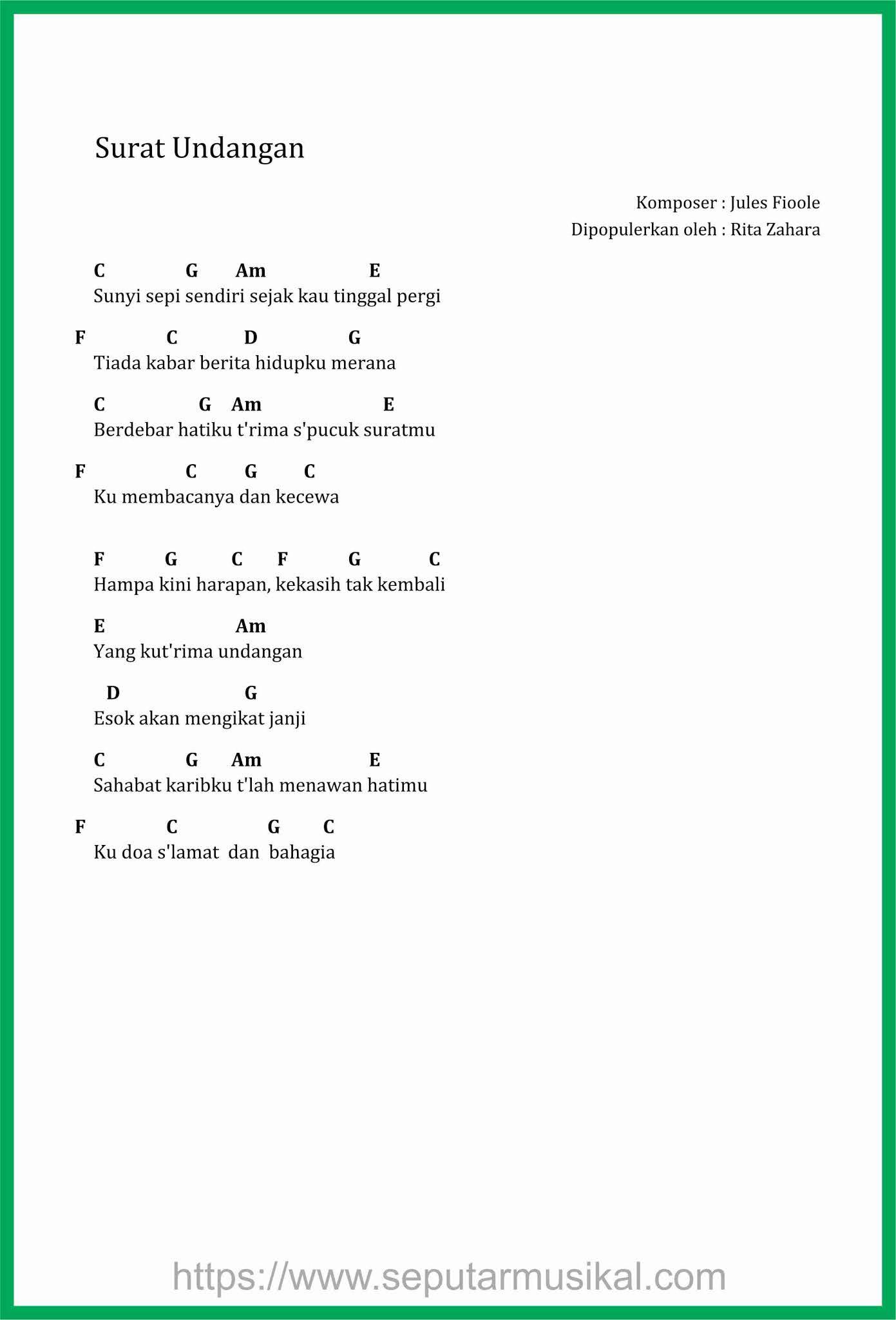 Detail Setia Band Surat Undangan Nomer 13