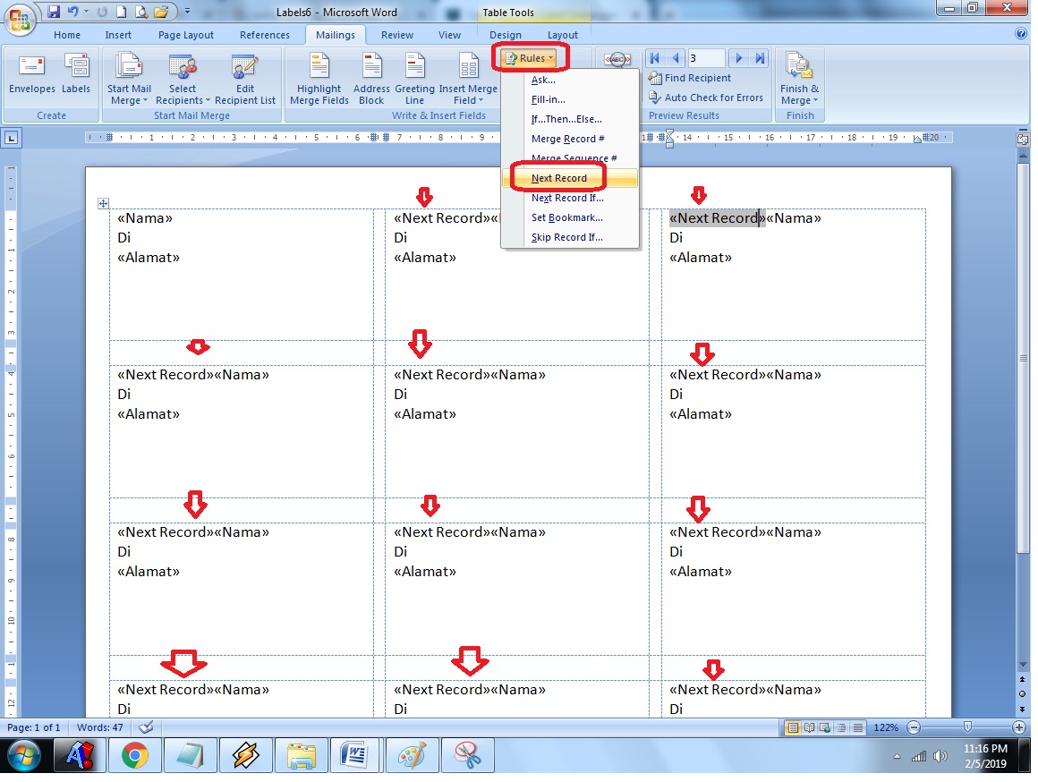 Detail Setting Label Tom And Jerry 103 Nomer 42