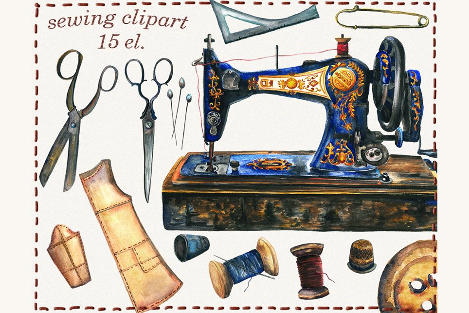 Detail Sewing Machine Clipart Nomer 51