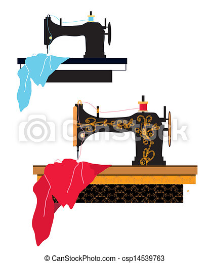 Detail Sewing Machine Silhouette Clip Art Nomer 19