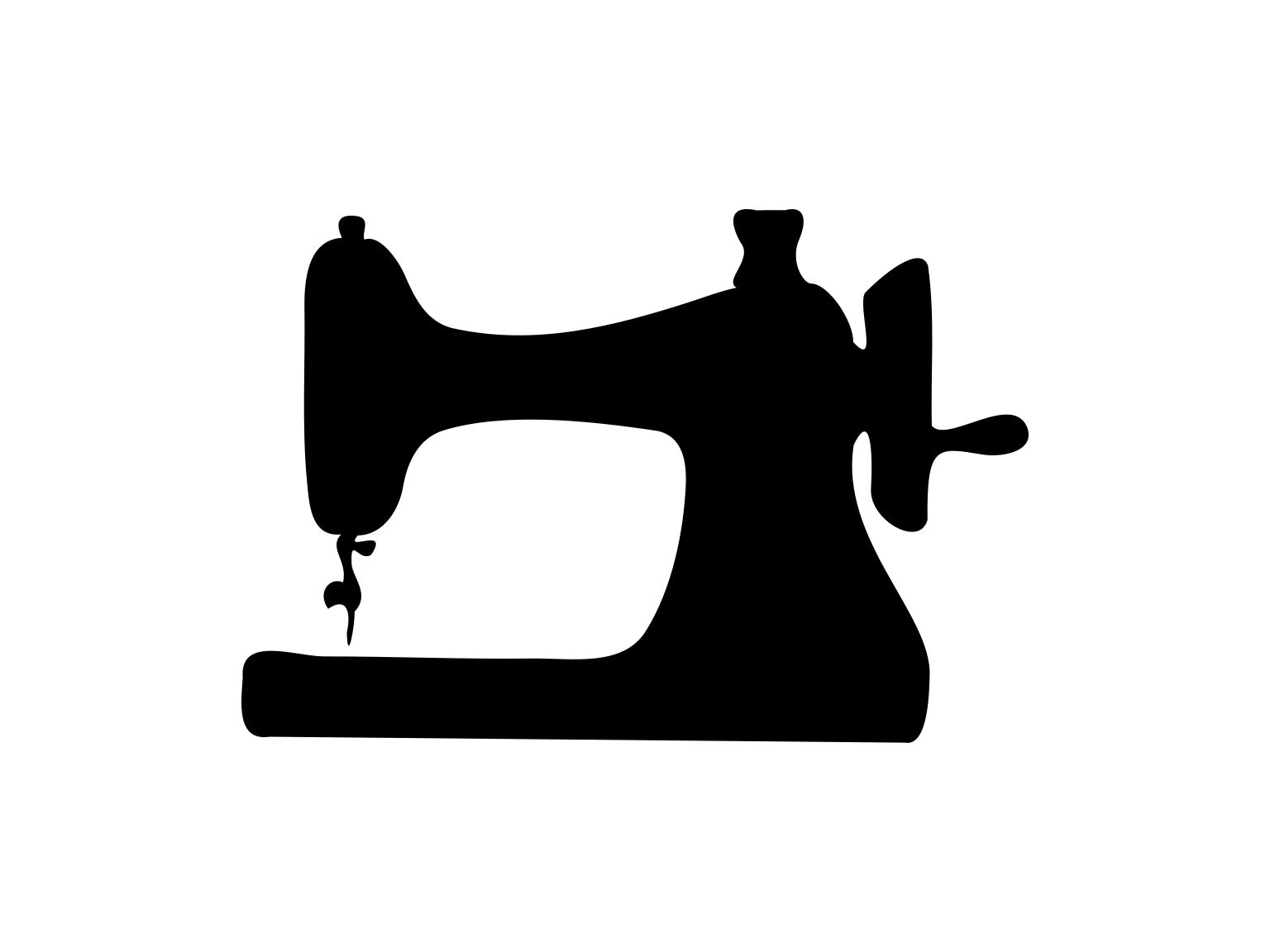 Detail Sewing Machine Silhouette Clip Art Nomer 6