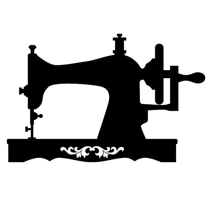 Detail Sewing Machine Silhouette Clip Art Nomer 7