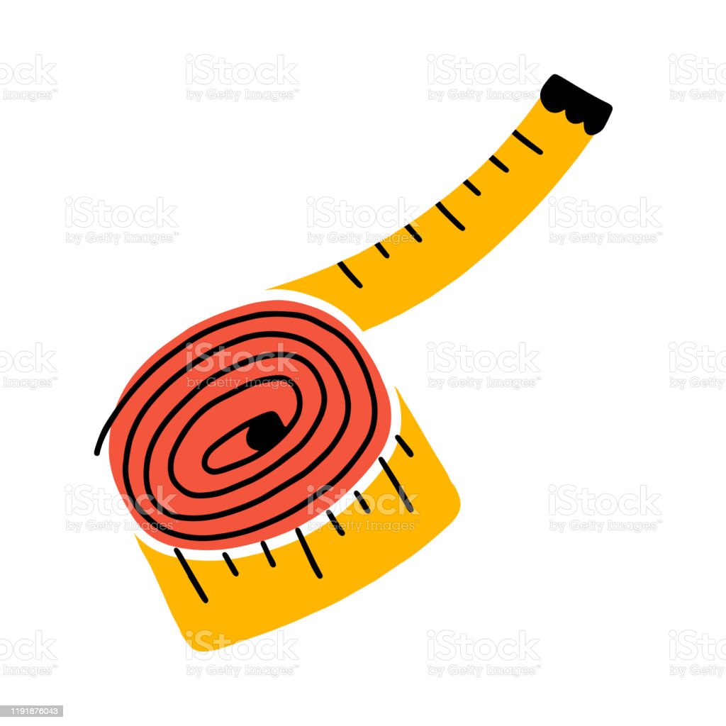 Detail Sewing Tape Measure Clipart Nomer 15