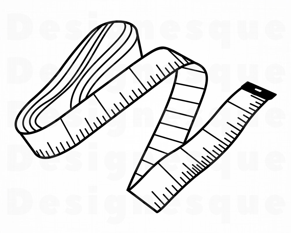 Detail Sewing Tape Measure Clipart Nomer 17