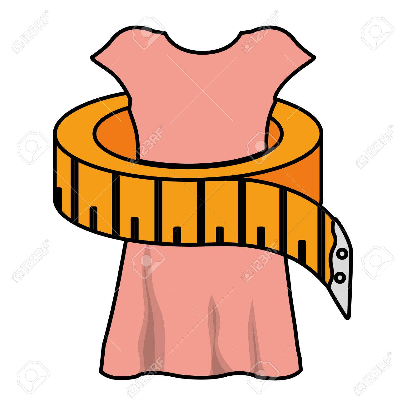 Detail Sewing Tape Measure Clipart Nomer 22