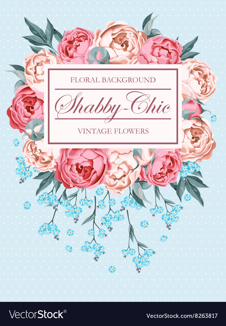 Detail Shabby Chic Flower Vector Nomer 18