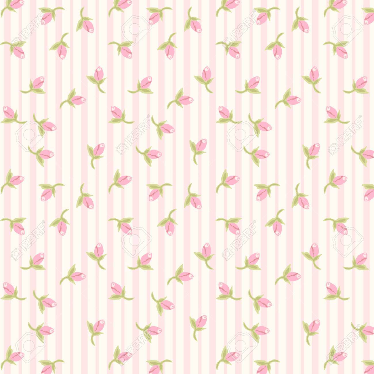 Detail Shabby Chic Flower Wallpaper Nomer 14