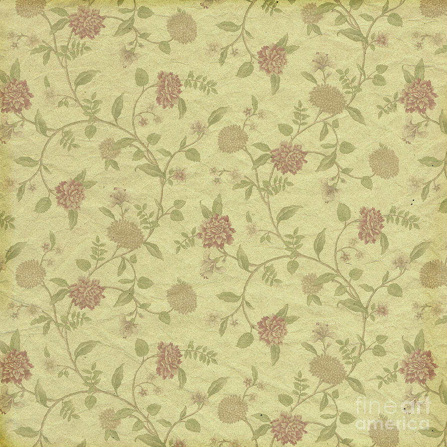 Detail Shabby Chic Flower Wallpaper Nomer 53