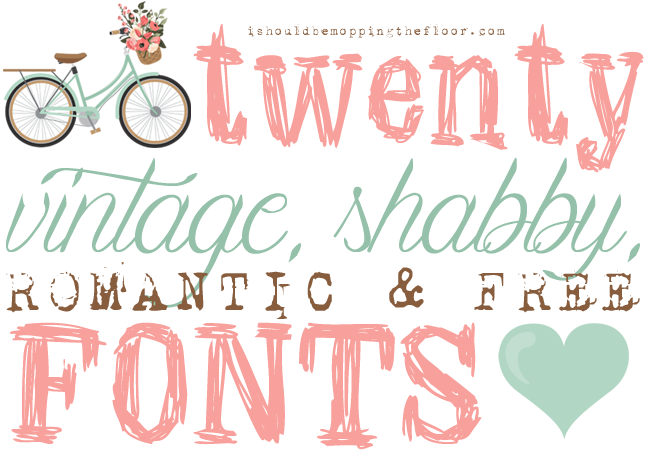 Detail Shabby Chic Font Nomer 3