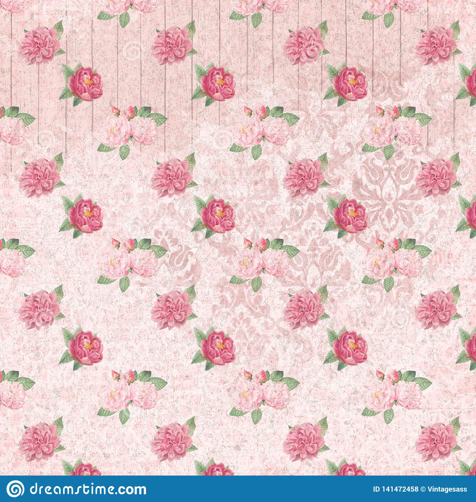 Detail Shabby Chic Pink Background Nomer 8