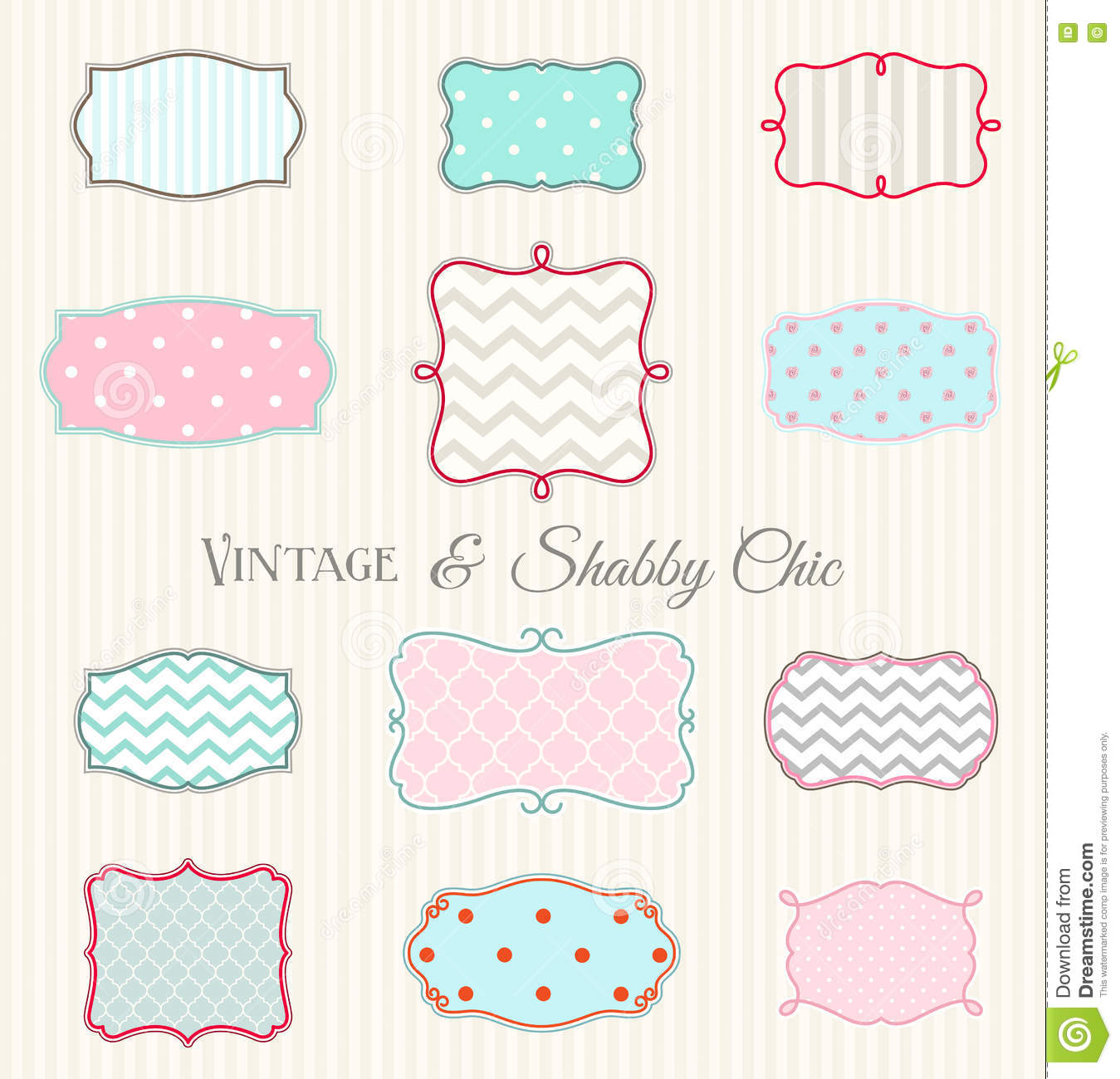 Detail Shabby Chic Vector Nomer 19