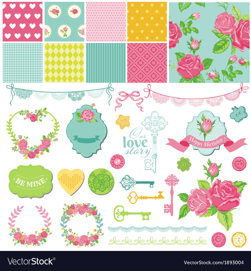 Detail Shabby Chic Vector Nomer 5