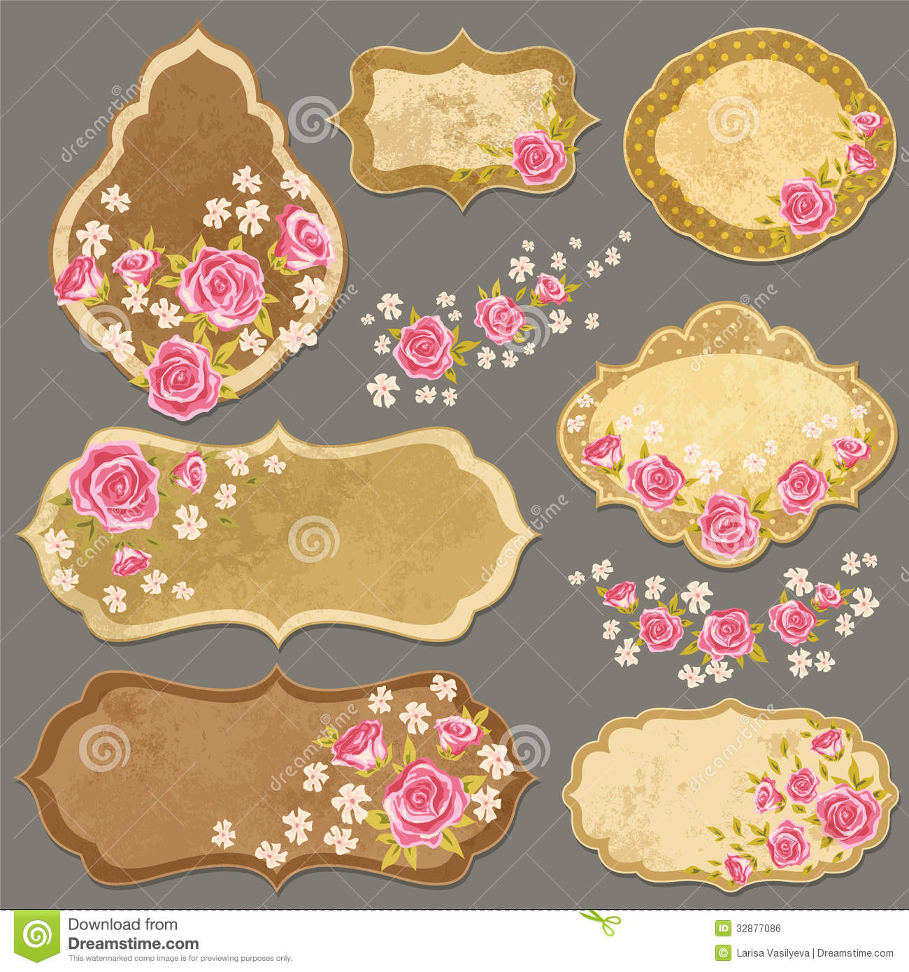 Detail Shabby Chic Vector Nomer 54