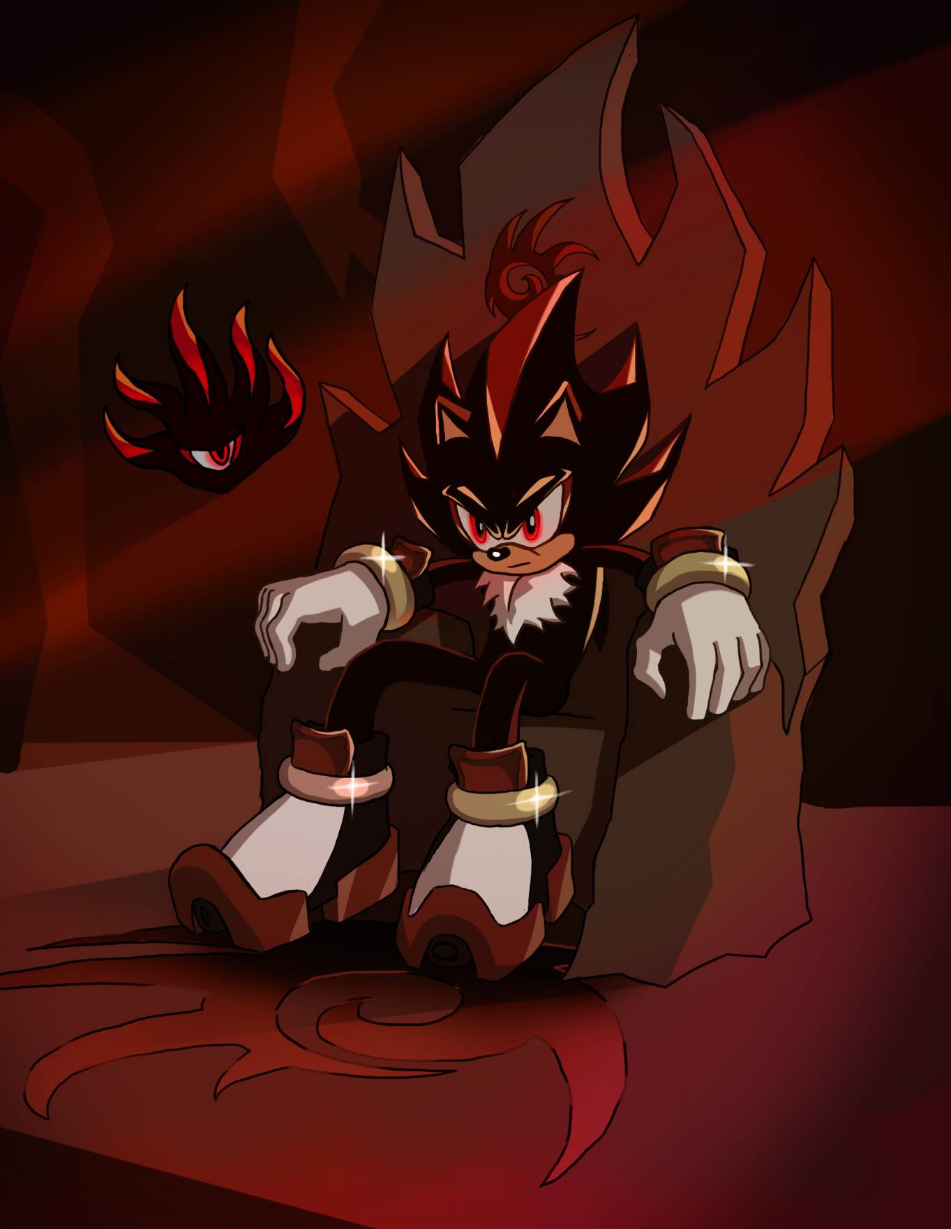 Detail Shadow The Hedgehog Black Comet Nomer 7