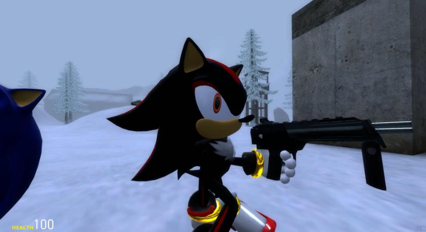 Detail Shadow The Hedgehog Gun Statue Nomer 25