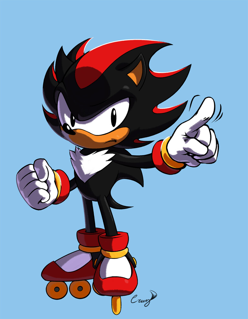 Detail Shadow The Hedgehog Roller Skates Nomer 11