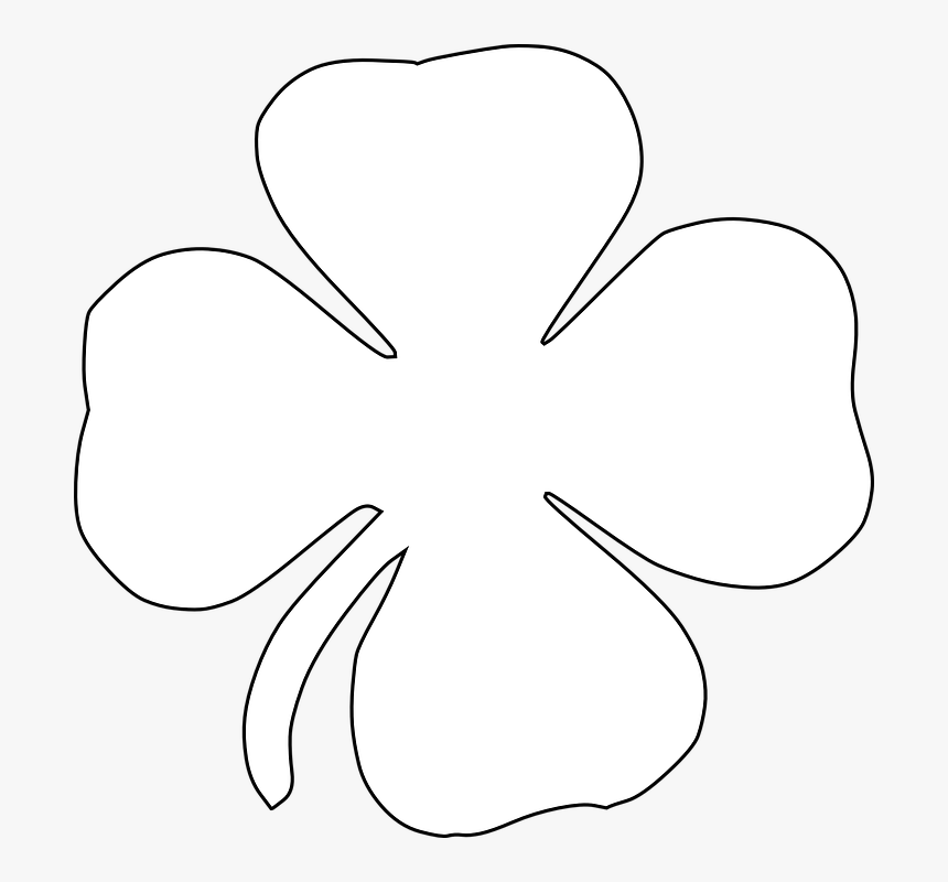 Detail Shamrock Black And White Clipart Nomer 9