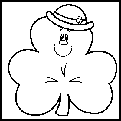 Detail Shamrock Black And White Clipart Nomer 20