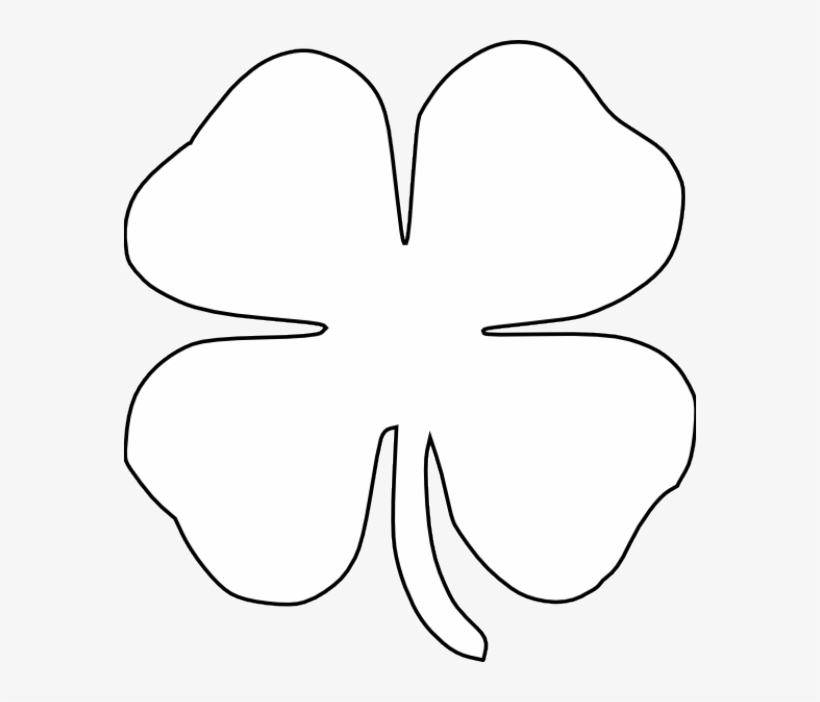 Detail Shamrock Black And White Clipart Nomer 23