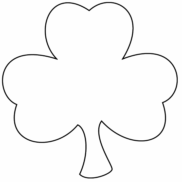 Detail Shamrock Black And White Clipart Nomer 28