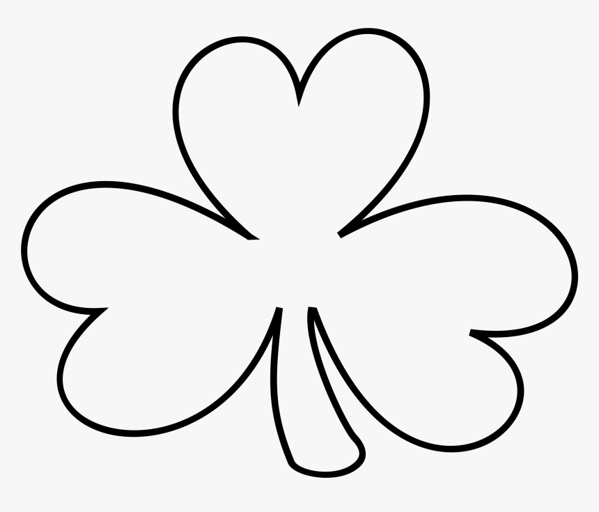 Detail Shamrock Black And White Clipart Nomer 4