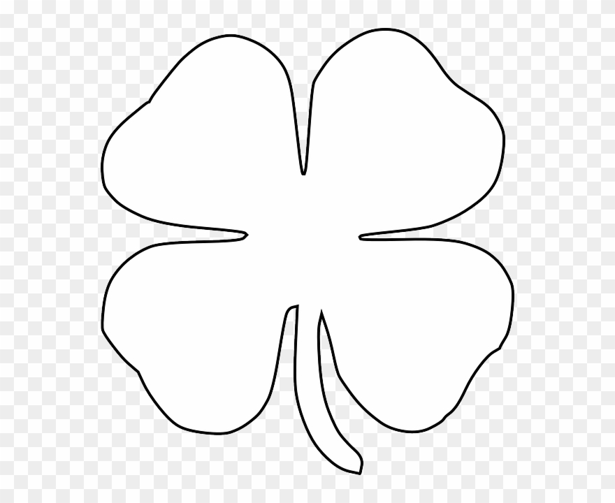 Detail Shamrock Black And White Clipart Nomer 36