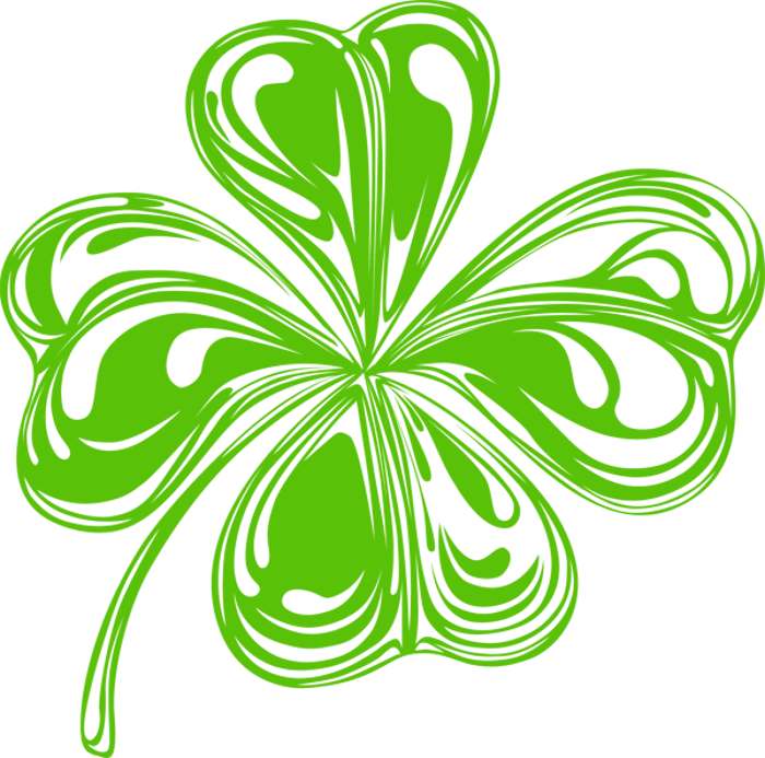 Detail Shamrock Clipart Black And White Nomer 40